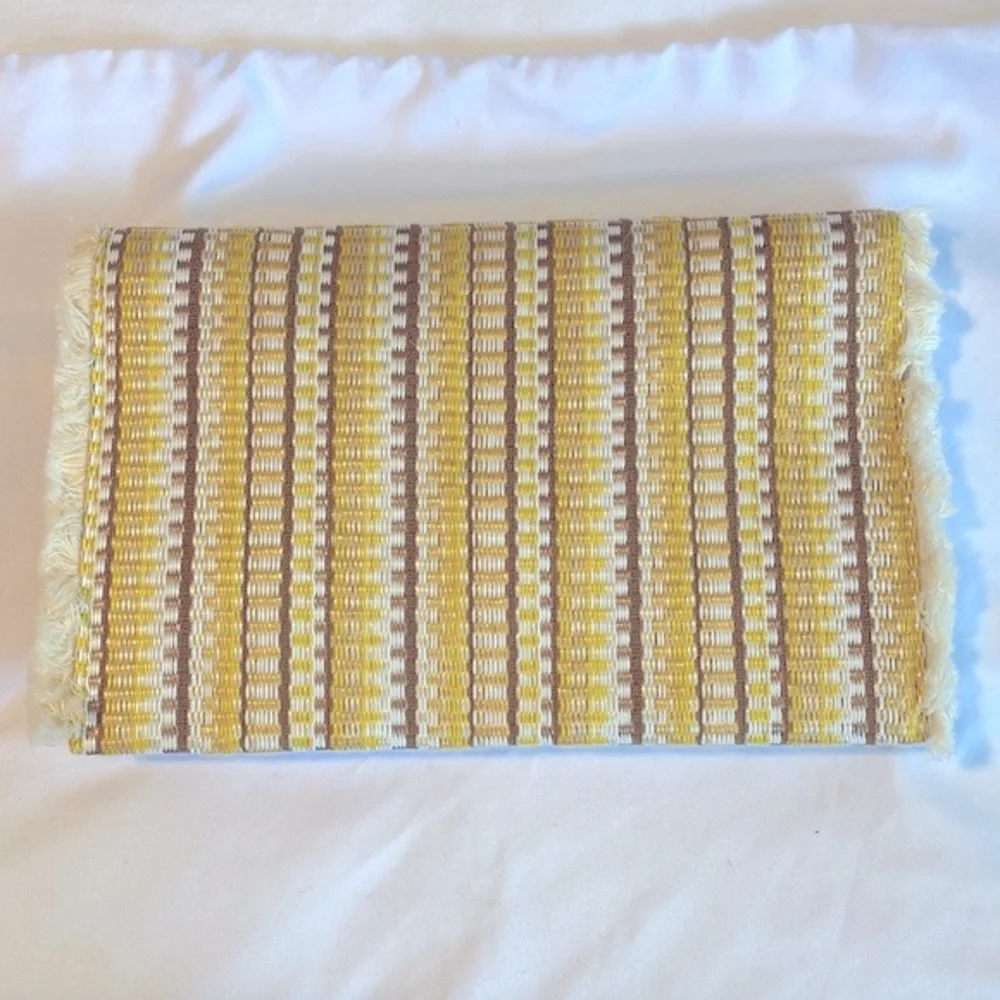 Boho Style Woven Striped Envelope Clutch
